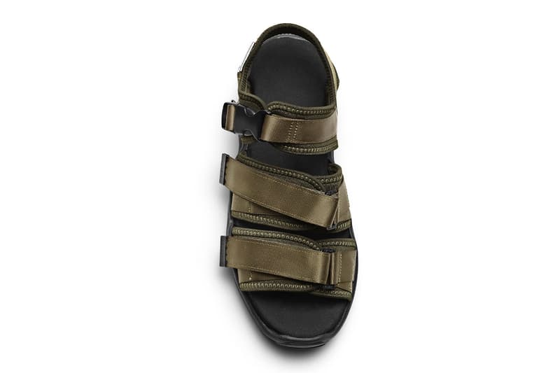 Suicoke Tom Wood Mako S GGA Vega green yellow black olive strap sandals mules leather nylon rubber gunmetal release info date price