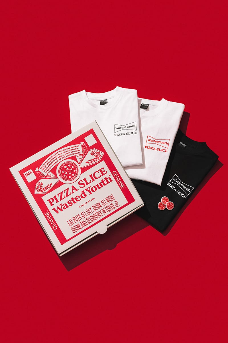 【販売新作】Wasted Youth Pizza slice Tee Mサイズ Tシャツ/カットソー(半袖/袖なし)