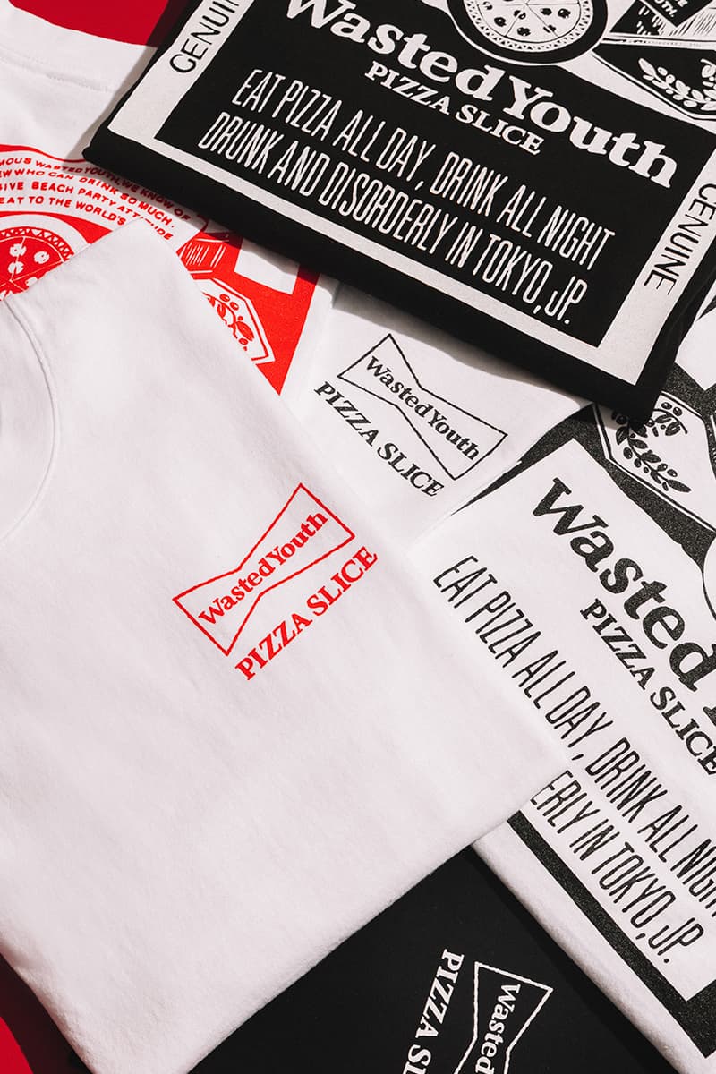 VERDY Wasted Youth PIZZA SLICE Collab Capsule Collection HBX Exclusive Release Info Buy Price T-shirts