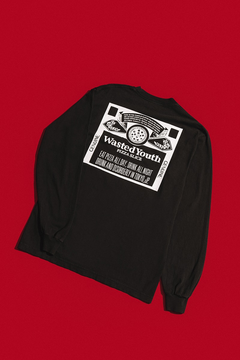 VERDY Wasted Youth PIZZA SLICE Collab Capsule Collection HBX Exclusive Release Info Buy Price T-shirts