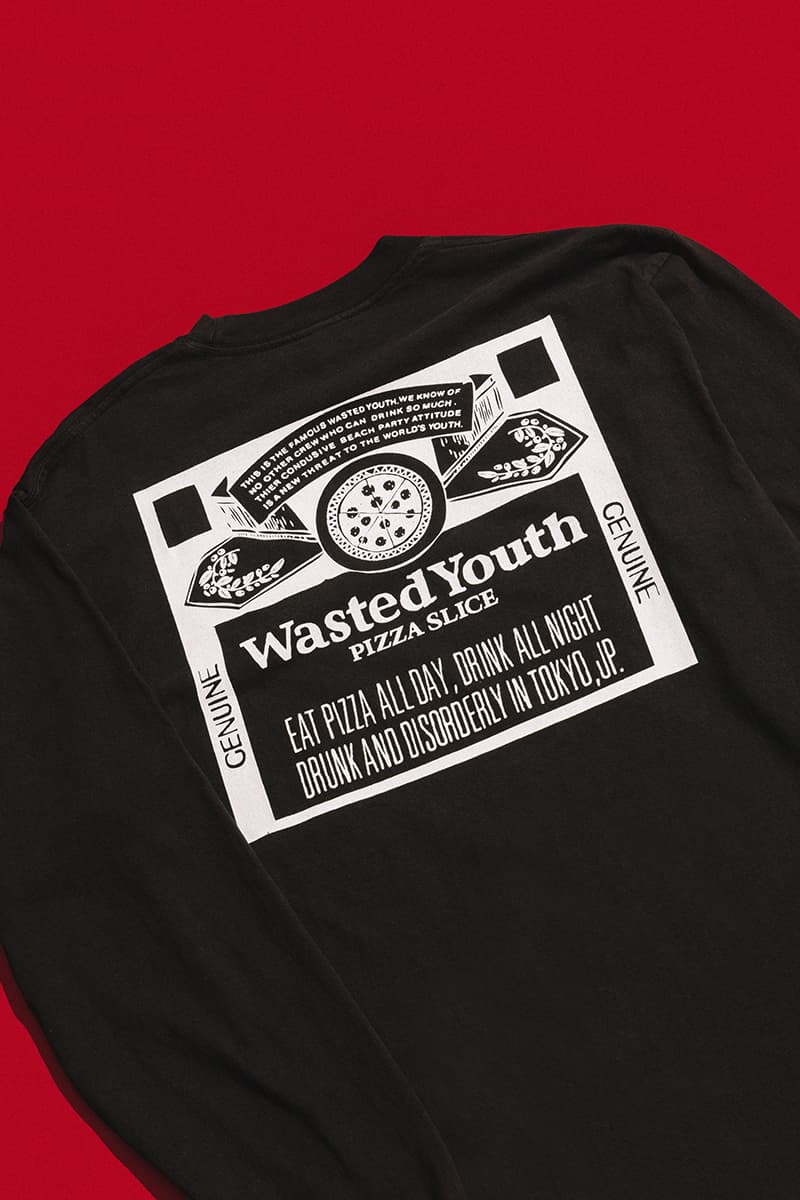 VERDY Wasted Youth PIZZA SLICE Collab Capsule Collection HBX Exclusive Release Info Buy Price T-shirts