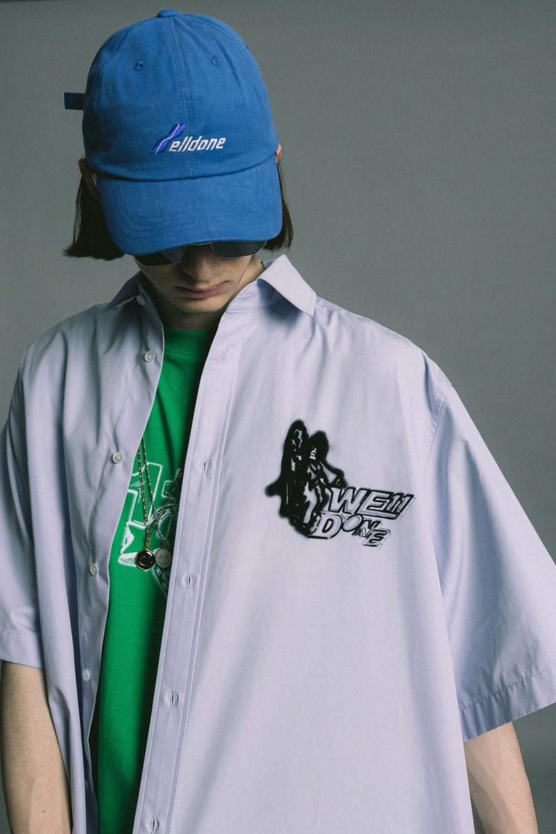 WE11DONE Spring Summer 2022 Ready to Wear Drop 2 HBX Release Info Buy Price T-shirt Long Sleeved Short Jeans Denim Pants Smile Teddy Bear