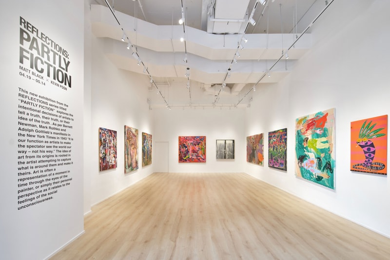 WOAW Gallery Presents REFLECTIONS PARTLY FICTION matt black kevin poon personal truth John Armleder Daniel Crew Chubb JPW3 Jordy Kerwick Leelee Kimmel Spencer Lewis Chris Martin Cristina de Miguel Julian Schnabel Pat Steir artist exhibition info