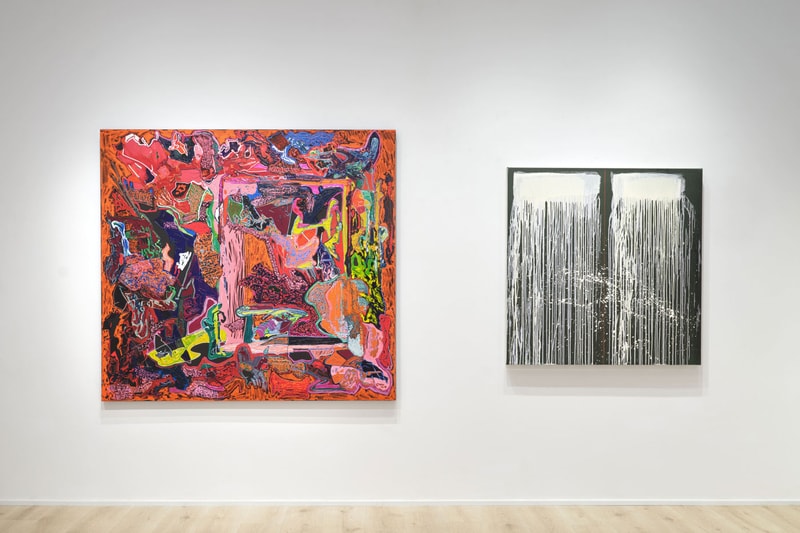 WOAW Gallery Presents REFLECTIONS PARTLY FICTION matt black kevin poon personal truth John Armleder Daniel Crew Chubb JPW3 Jordy Kerwick Leelee Kimmel Spencer Lewis Chris Martin Cristina de Miguel Julian Schnabel Pat Steir artist exhibition info