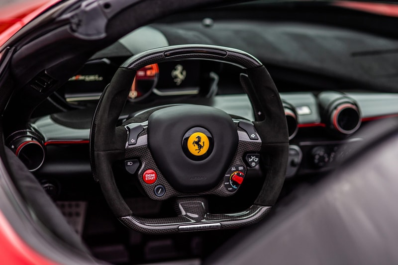 Ferrari LaFerrari Aperta 2017 Low Milage Bring a Trailer Auction $5 Million USD For Sale Rosso Corsa Convertible Carbon Fiber Rare Italian Hybrid Hypercar