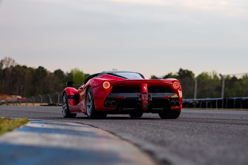 Ferrari LaFerrari Aperta 2017 Low Milage Bring a Trailer Auction $5 Million USD For Sale Rosso Corsa Convertible Carbon Fiber Rare Italian Hybrid Hypercar