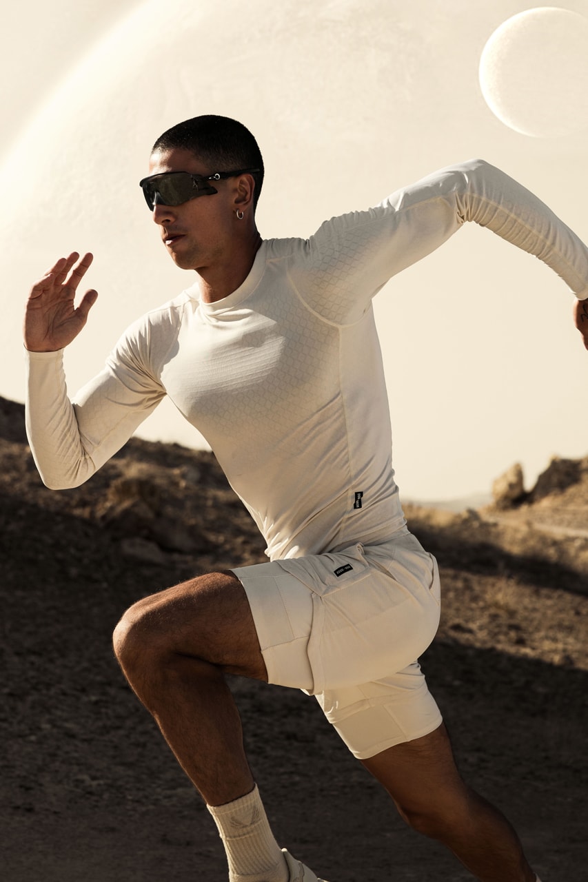 ASRV x Outlast® Athleisure Apparel Performance Wear Phase-Change Materials Thermoregulating NASA Certified Space TechnologyTM Micro-Printed Wax Thermally Adaptive Matrix Infusion Coating Activewear Futuristic Modern Athletes Core Regulation Heat Daily Wear Moisture Wicking Reduction Research Absorb Store Performance-Enhancing Balanced Microclimate Innovative Textiles