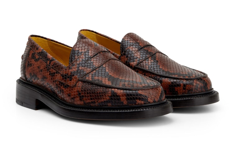Blackstock & Weber Updates the Ellis Penny Loafer in Garden Snake