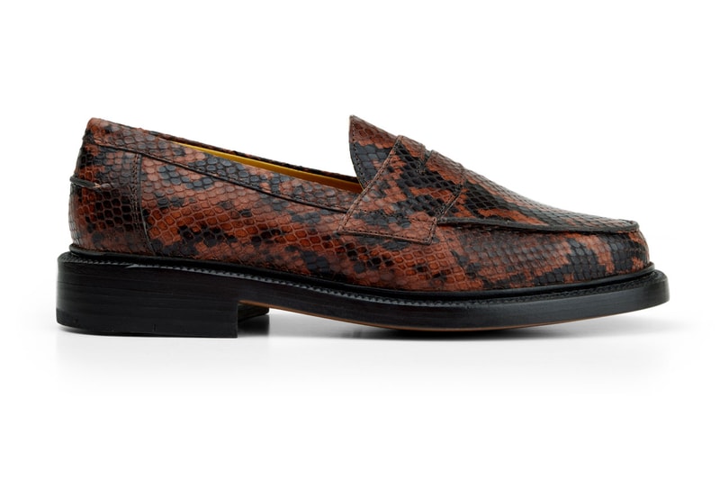 Blackstock & Weber Updates the Ellis Penny Loafer in Garden Snake Footwear