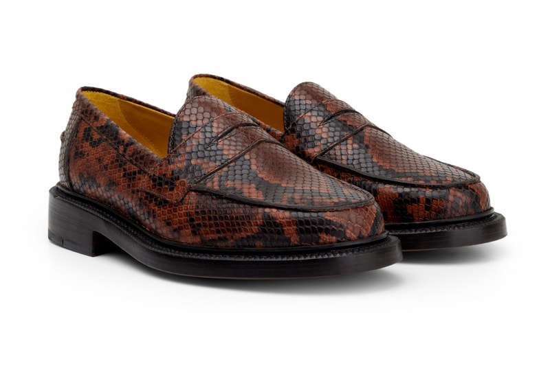 Blackstock & Weber Updates the Ellis Penny Loafer in Garden Snake Footwear