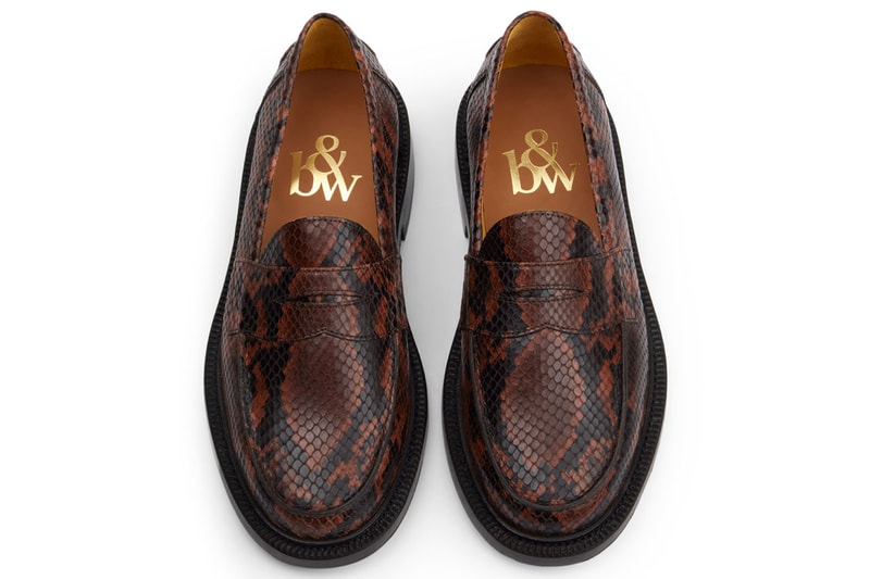 Blackstock & Weber Updates the Ellis Penny Loafer in Garden Snake Footwear