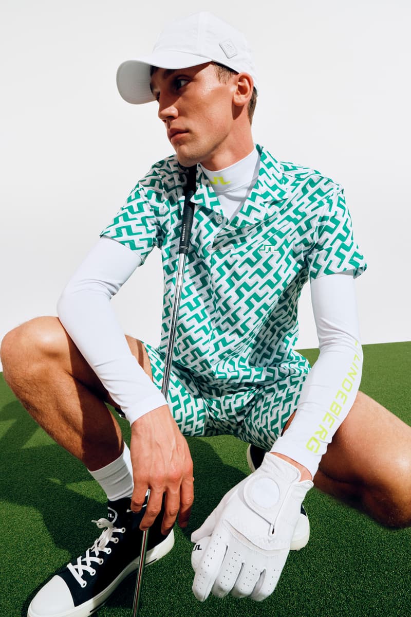 J.Linderberg HYPEGOLF Golf Apparel nyc clubhouse pop-up green white high summer