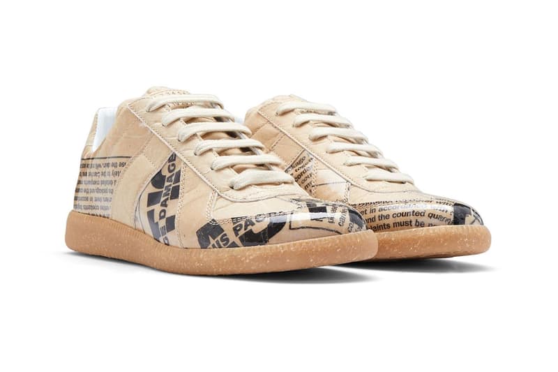 Maison Margiela Tosses Its Replica Sneaker in Paper Footwear