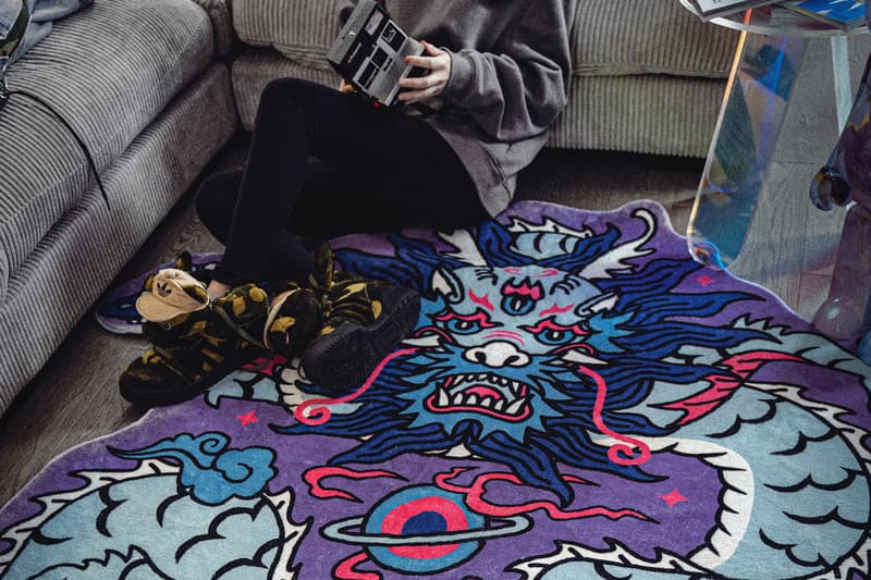 Rugs51 Pop-Inspired My World Collection Designer Rugs Street Style maneki-neko alien dragon Custom-Designed