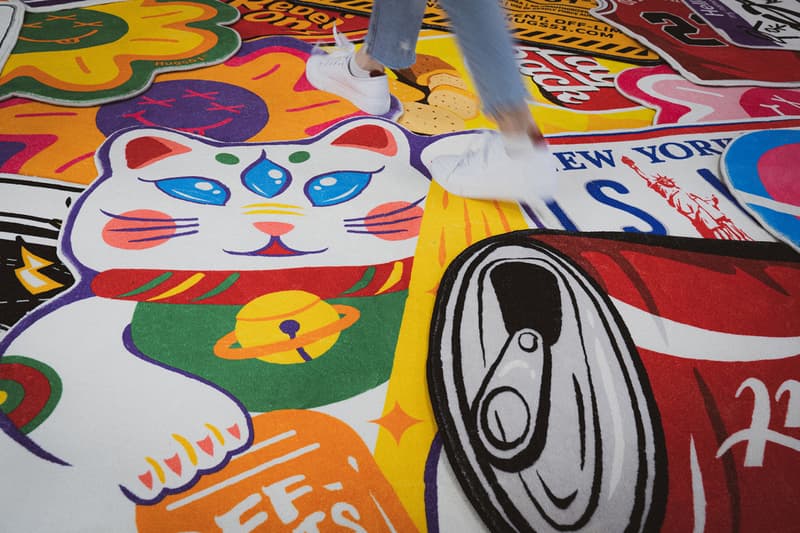 Rugs51 Pop-Inspired My World Collection Designer Rugs Street Style maneki-neko alien dragon Custom-Designed