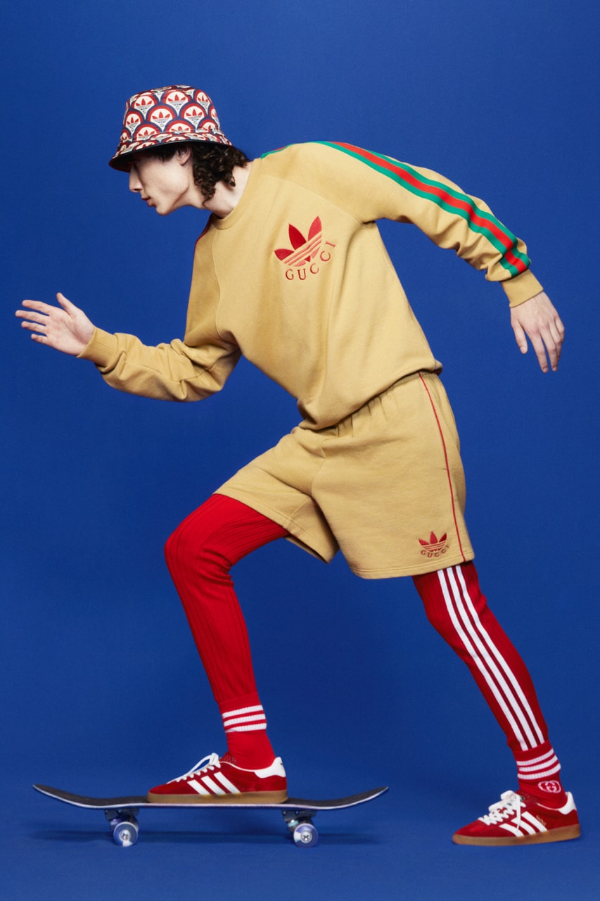 adidas x Gucci Collaboration Full Release Information Collection Fall 2022 Alessandro Michele Runway Drops Campaign Lookbook 