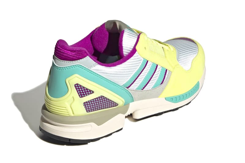 adidas Originals ZX 8000 "Germany" ZX 9000 "Citrus" Bright Yellow / Core Black / Red Pulse Yellow / Ash Silver / Acid Mint GY4682 GY4680 Release Information