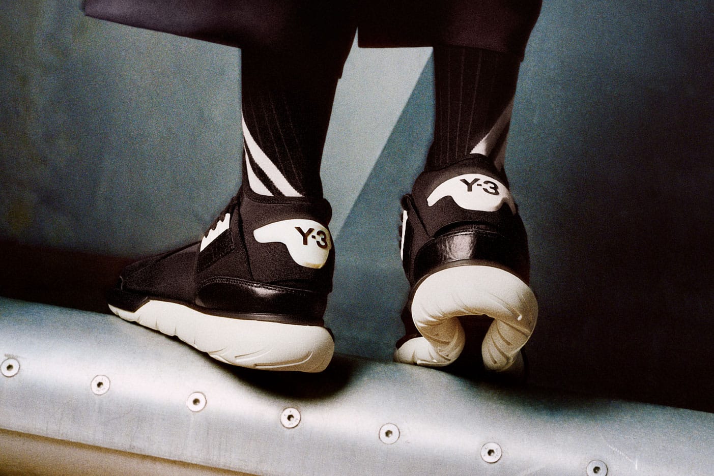 NEW Y3 Kaiwa Yohji Yamamoto Boost Lace Up Men's Qasa High Black Trainers Shoes 