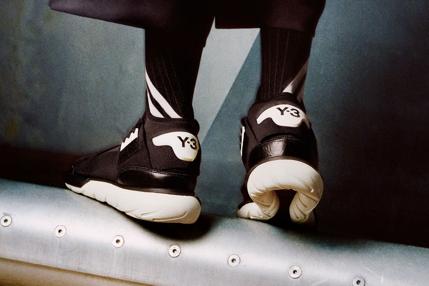 adidas Yohji Yamamoto Y-3 Qasa High black white sneaker tubular