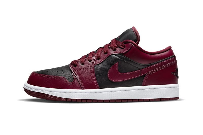 jordan 1 low maroon and white