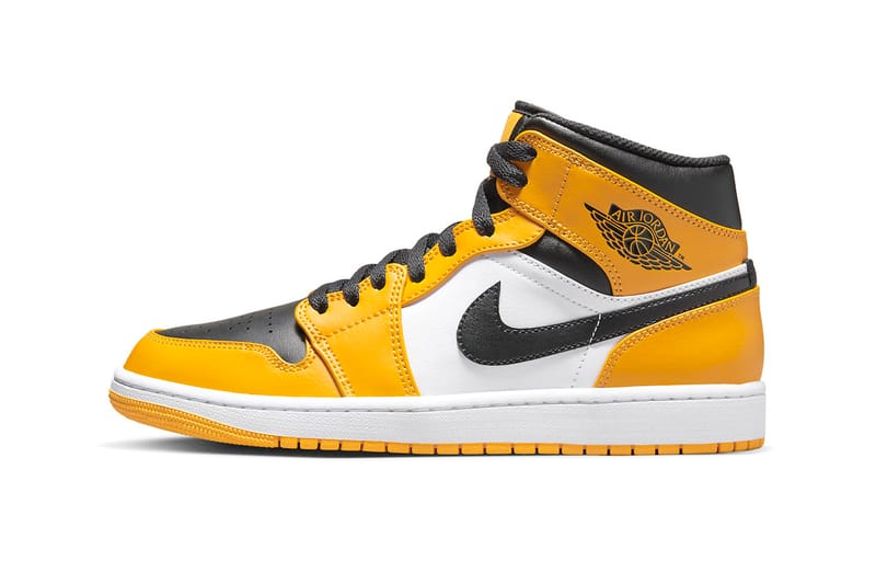 yellow air jordan 1 mid