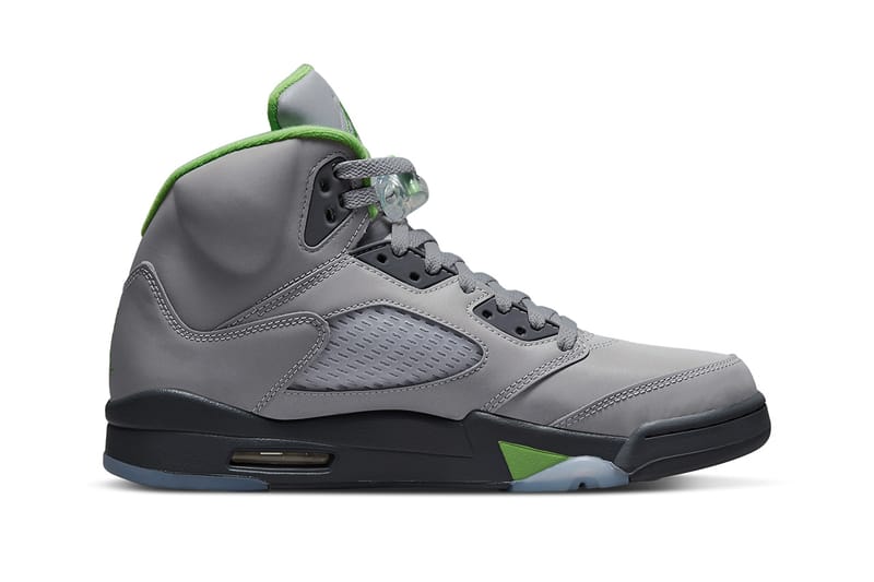 jordan 5 green and grey