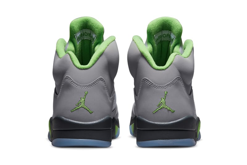 jordan 5 grey green