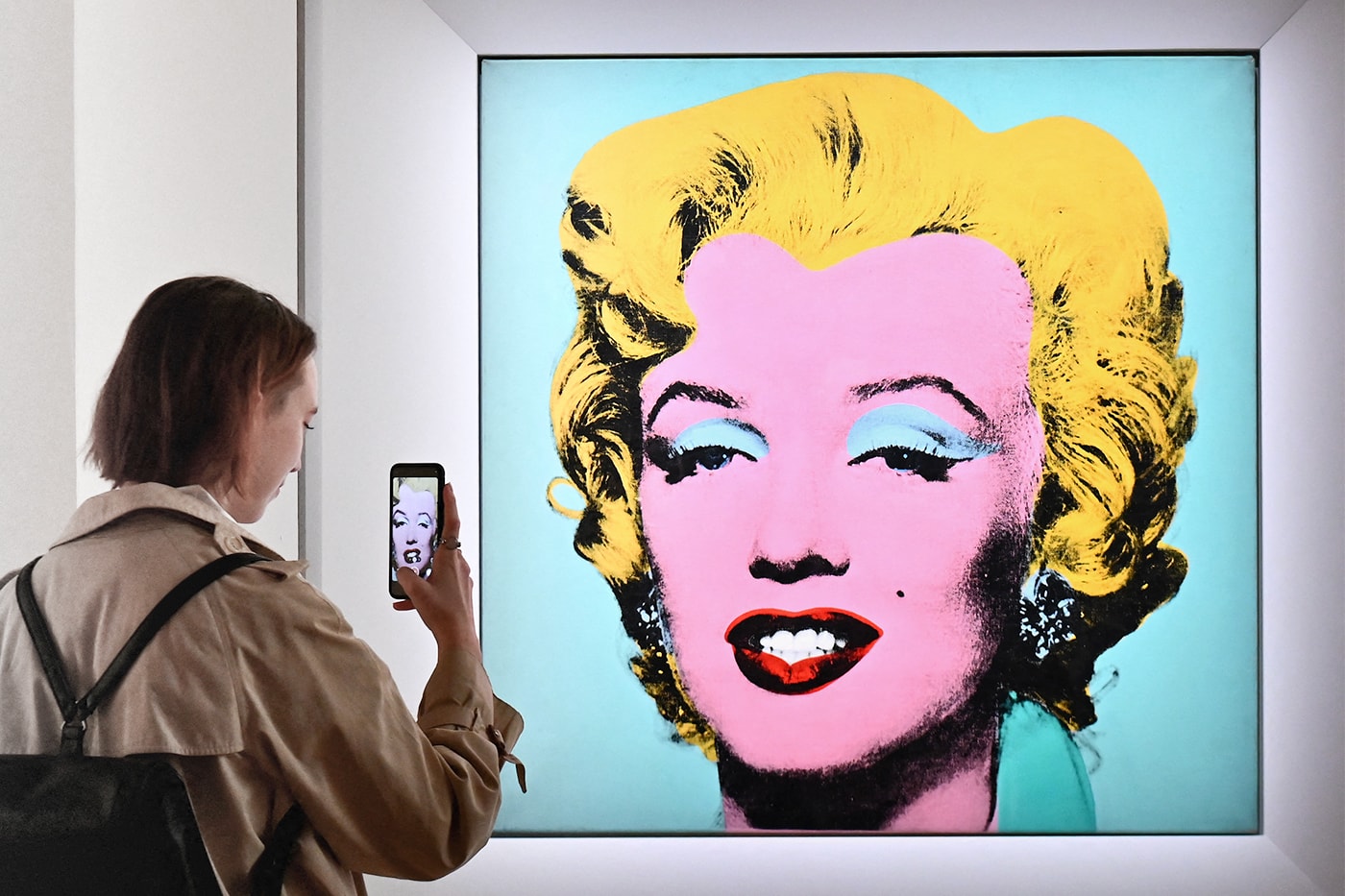 Andy Warhol's Marilyn Monroe Painting Sold for Record-Breaking $195 Million USD Shot Sage Blue Marilyn christie's auction nyc silk screen contemporary 20th-century art