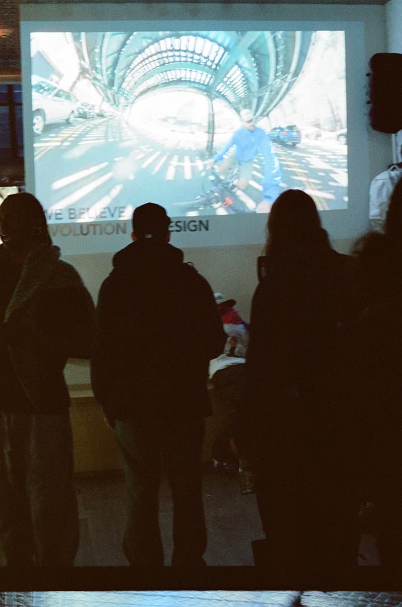 artistic gorp gore-tex art collaboration event launch video dominguez corp ally bo airbrush dart frog arc soho new york
