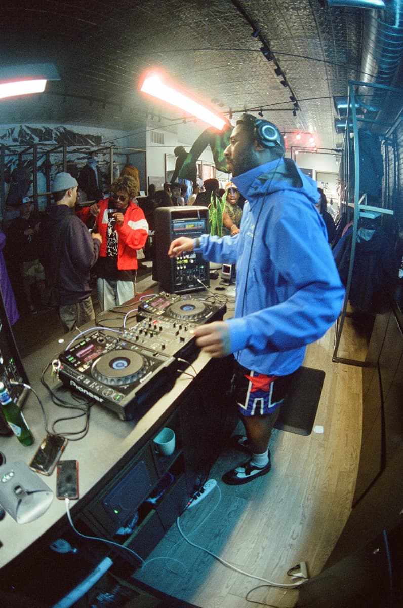 artistic gorp gore-tex art collaboration event launch video dominguez corp ally bo airbrush dart frog arc soho new york