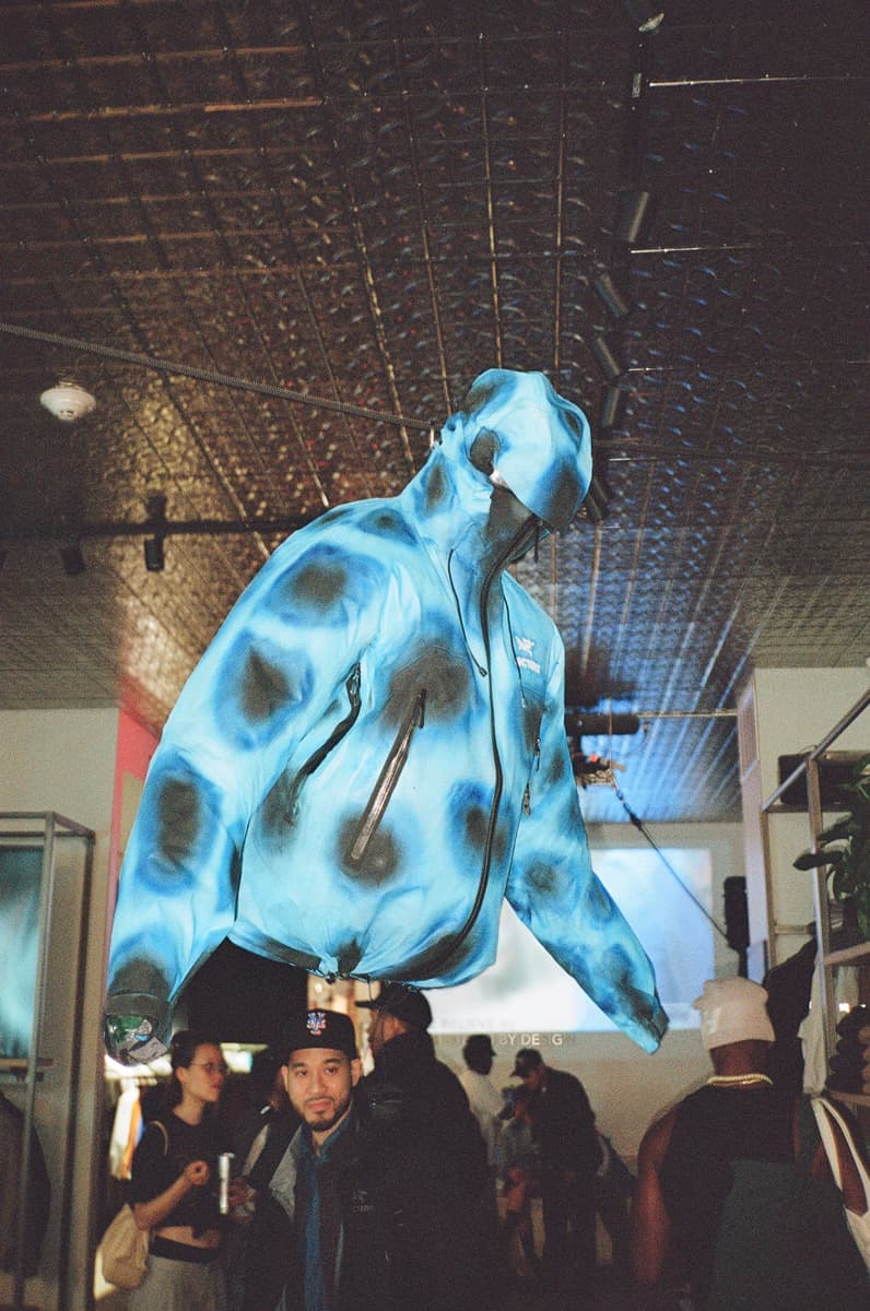 artistic gorp gore-tex art collaboration event launch video dominguez corp ally bo airbrush dart frog arc soho new york