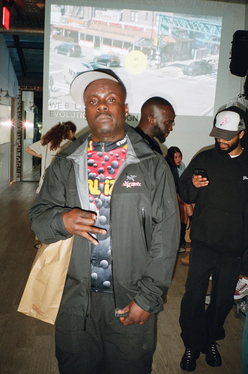artistic gorp gore-tex art collaboration event launch video dominguez corp ally bo airbrush dart frog arc soho new york