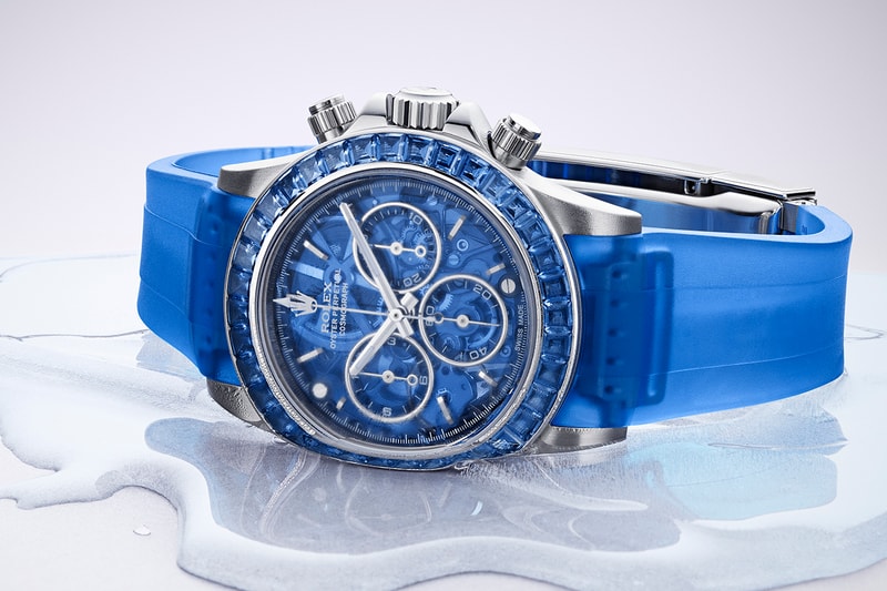 Geneva Customization House Transforms Rolex Daytona Based on Icy Blue Glacial Landscape