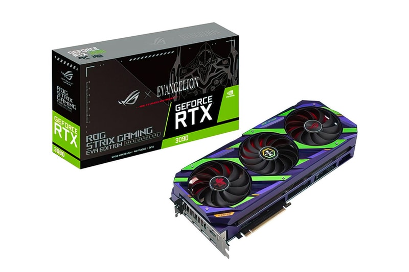 Asus republic of gamers rog evangelion unit 01 purple green ROG MAXIMUS Z690 HERO motherboard ROG STRIX RTX 3090 graphics card release info