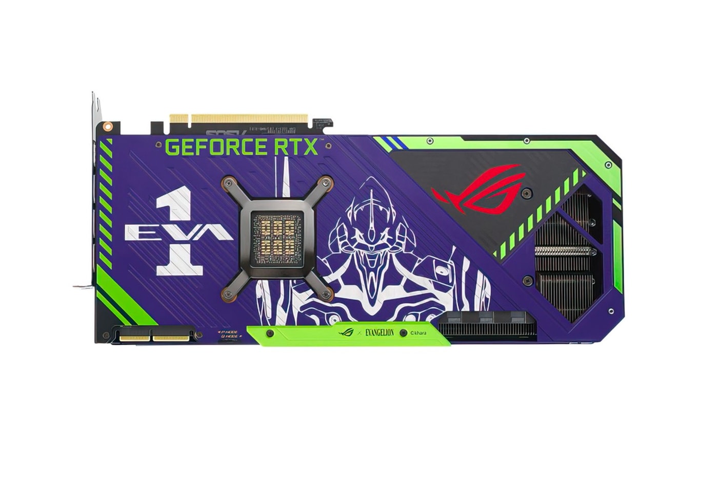 Asus republic of gamers rog evangelion unit 01 purple green ROG MAXIMUS Z690 HERO motherboard ROG STRIX RTX 3090 graphics card release info