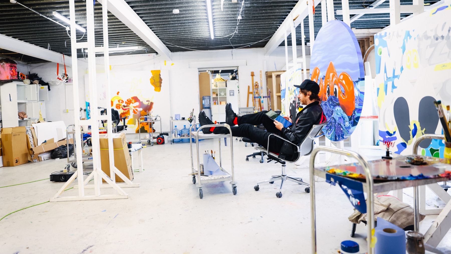 Philip Colbert ASUS Vivobook 13 Slate OLED Philip Colbert Edition Pop Art Lobster Land Lobsteropolis Lobsterstars Web3 Robot Pioneering Digital FootprintGlobal Connectivity London Whitestone Gallery Hong KongMetaverse Digital Augmented Reality Paintings Sculptures World-Building NFTs Laptop Tablet Sketch Computer-Generated Surrealist Art Digital Sketchbook Emerging Technology Experience Digital Token