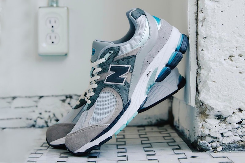 New Balance M2002RAT blue teal white atmos japan grey leather mesh may 28 saturday release info date