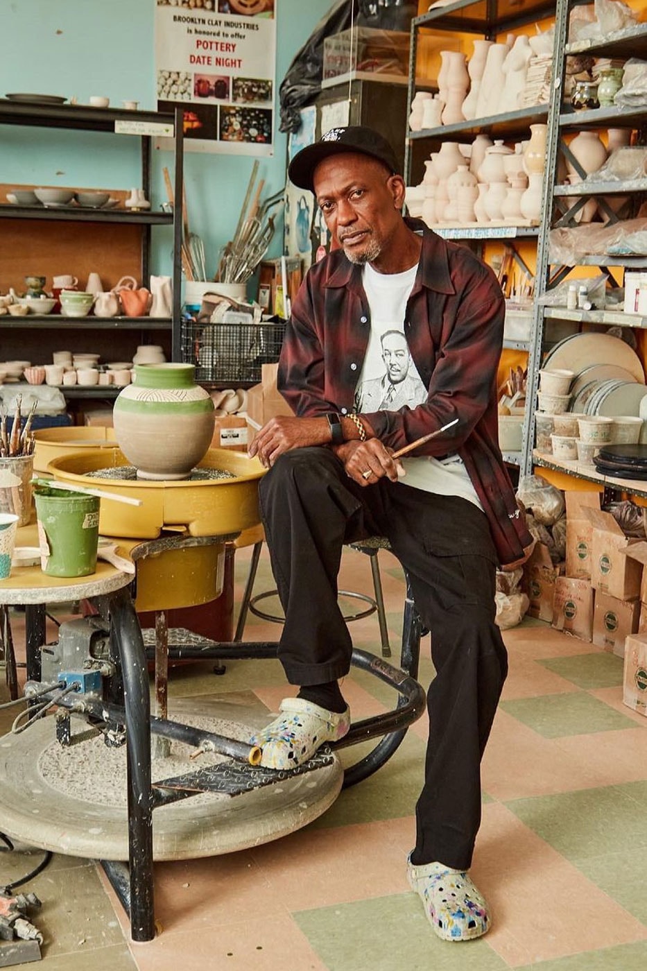 The Latest Awake NY x Crocs Collaboration Is an Ode To Present Day Artisans craftspeople makers studio broolyn clay industries brooklyn blooms processa 