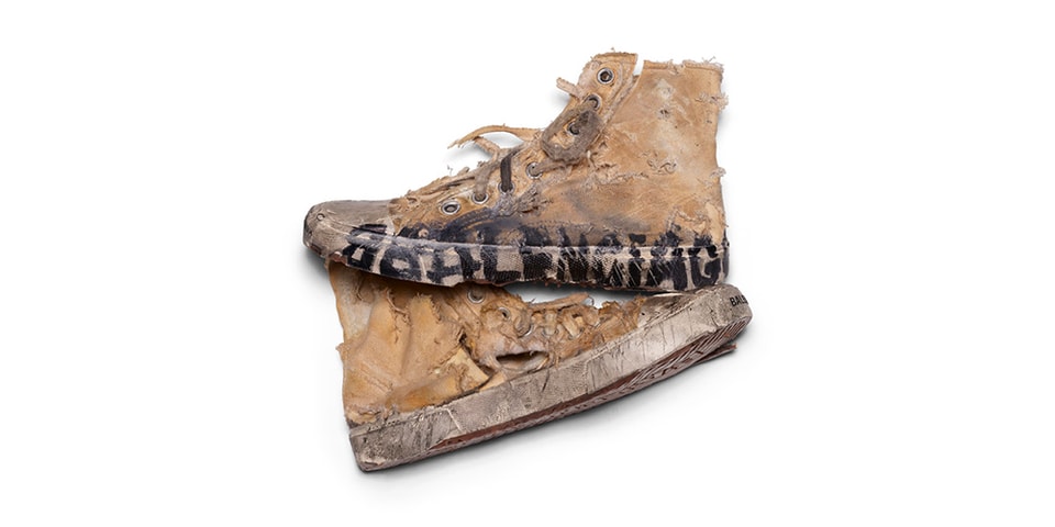 balenciaga distressed shoes 2022