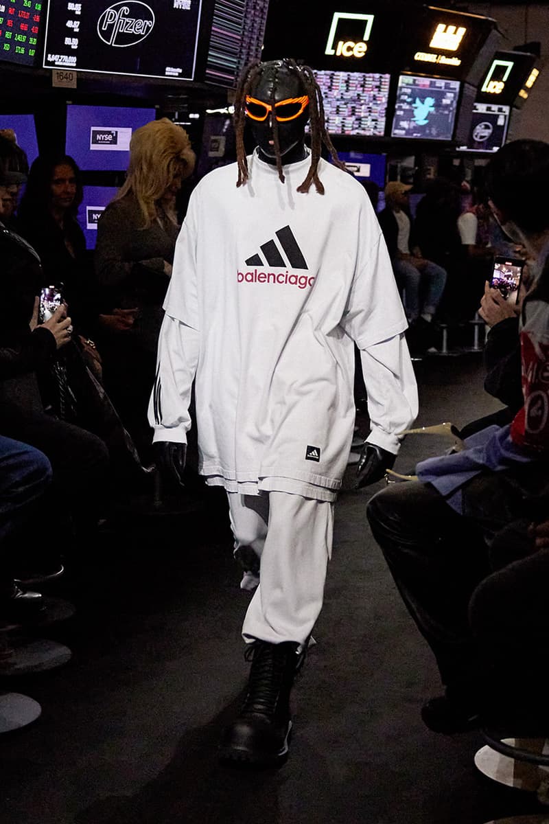 Balenciaga x adidas Collaboration Comes to Life in New York Stock Exchange Runway Show for Spring 2023