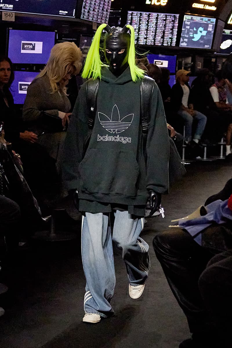 Balenciaga x adidas Collaboration Comes to Life in New York Stock Exchange Runway Show for Spring 2023