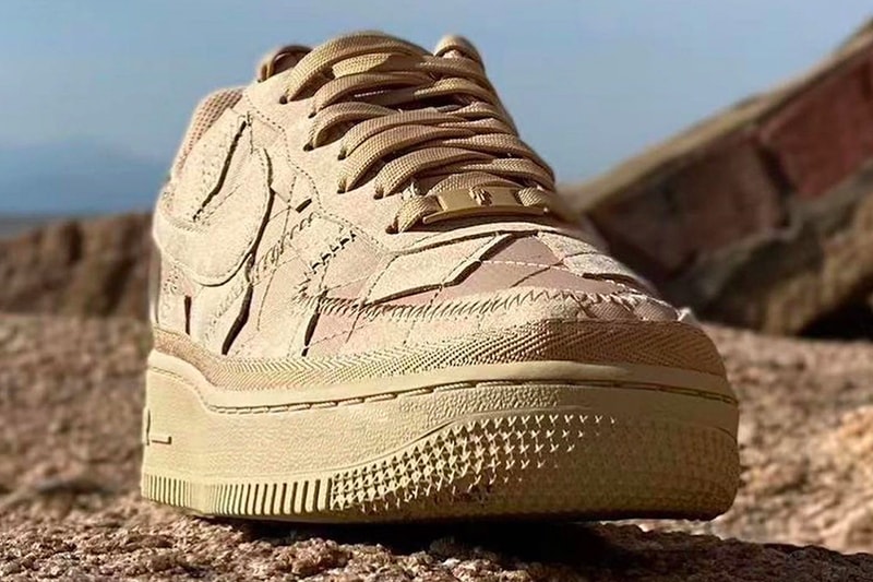 First Look Billie Eilish x Nike Air Force 1 Low footwear sneakers release info date price mushroom patchwork quilted blohsh