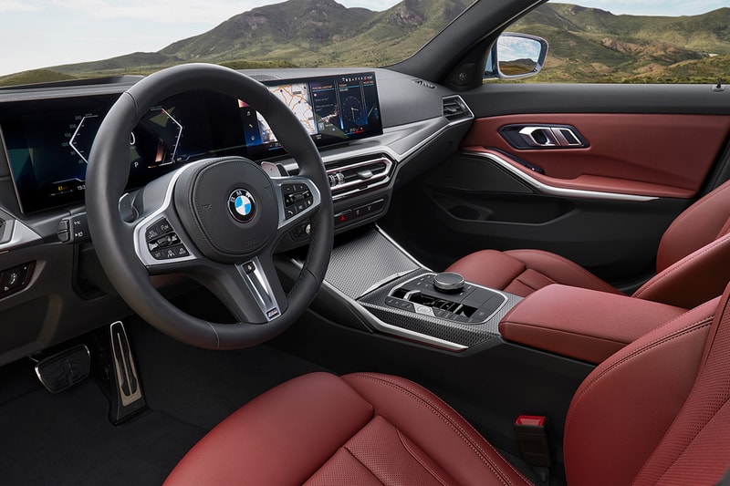 bmw 3 series 2023 release model redesign front grille bumper infotainment screen system cabin update sedan