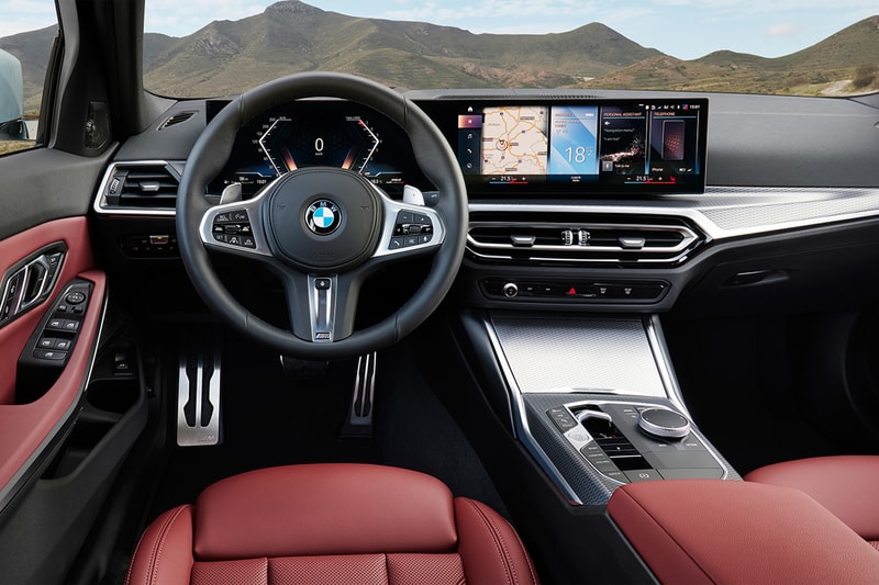 bmw 3 series 2023 release model redesign front grille bumper infotainment screen system cabin update sedan