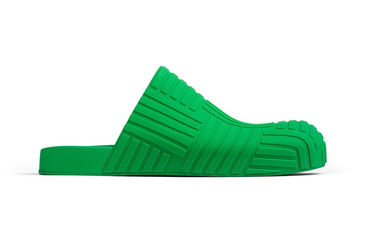 Bottega Veneta Drops Its New Slide in the Signature "Parakeet" Green Hue