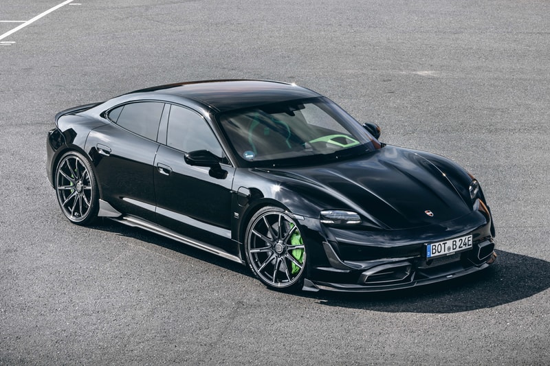 Brabus Porsche Taycan Turbo S Electric Car Germany Tuned Custom Wide Body Kit Carbon Fiber