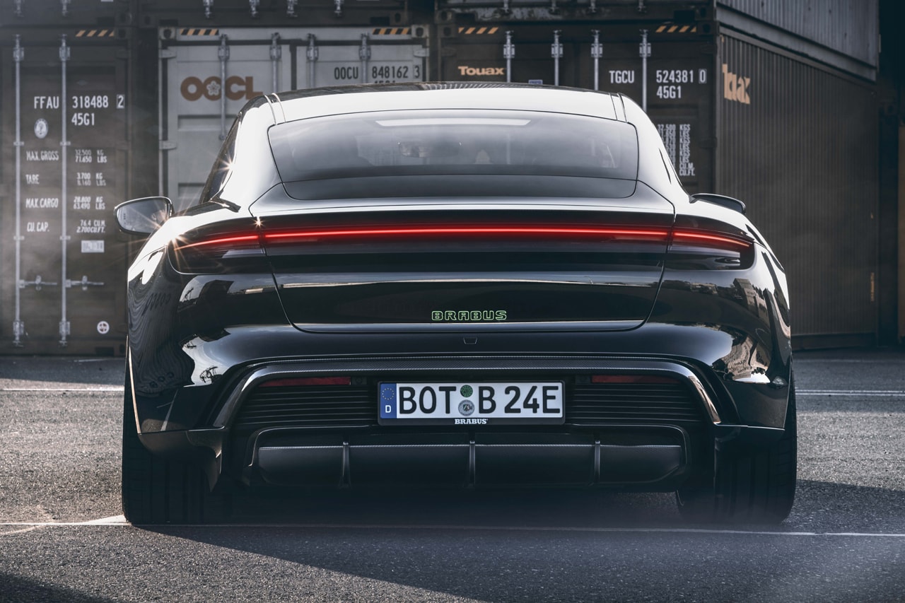 Brabus Porsche Taycan Turbo S Electric Car Germany Tuned Custom Wide Body Kit Carbon Fiber
