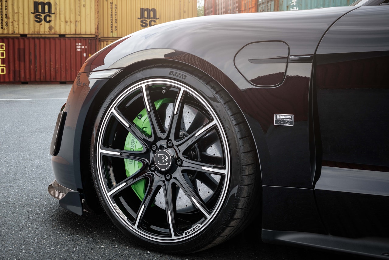 Brabus Porsche Taycan Turbo S Electric Car Germany Tuned Custom Wide Body Kit Carbon Fiber