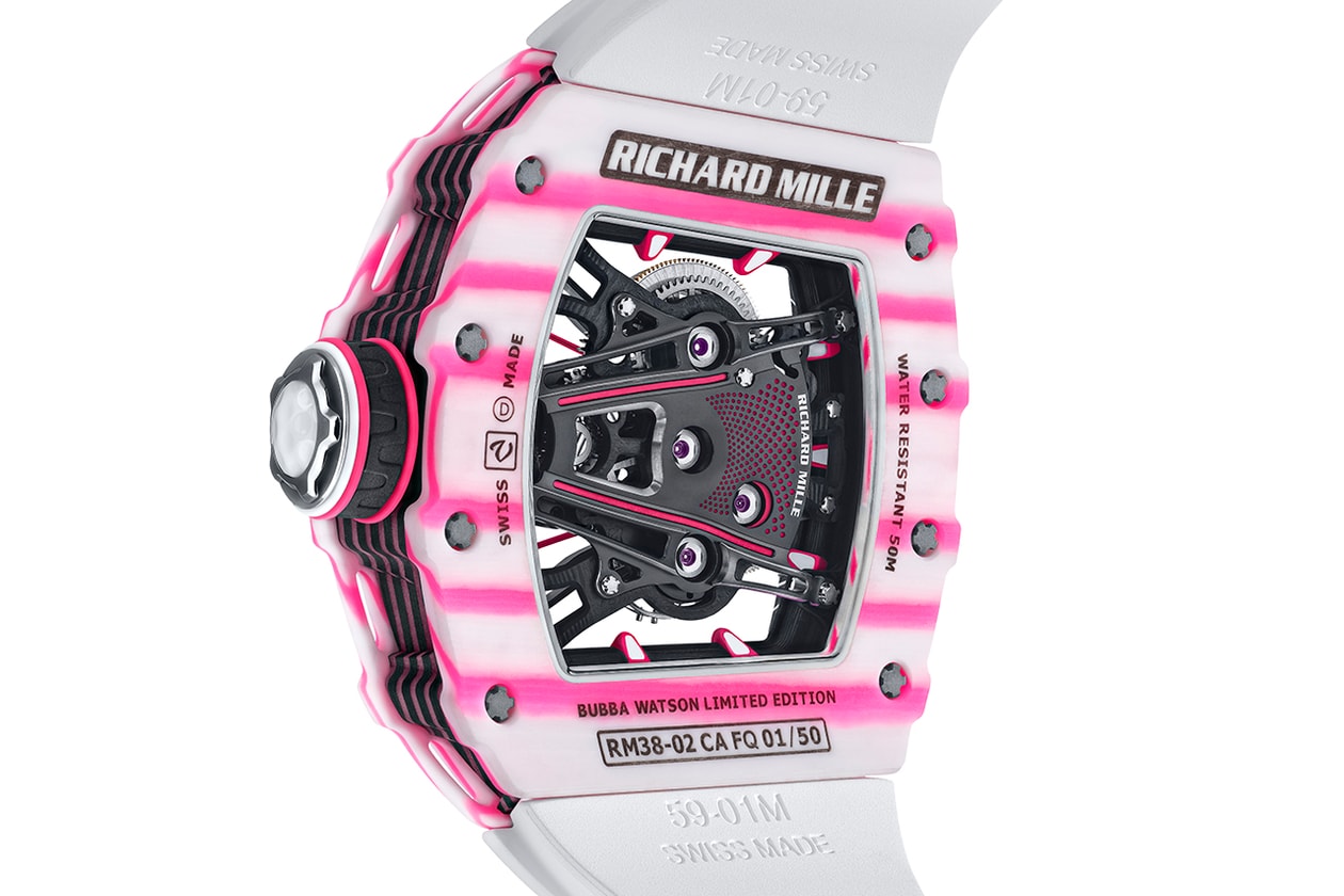 Richard Mille Creates Shock Resistant Tourbillon In Lucky Shade Of Bubba Watson Pink