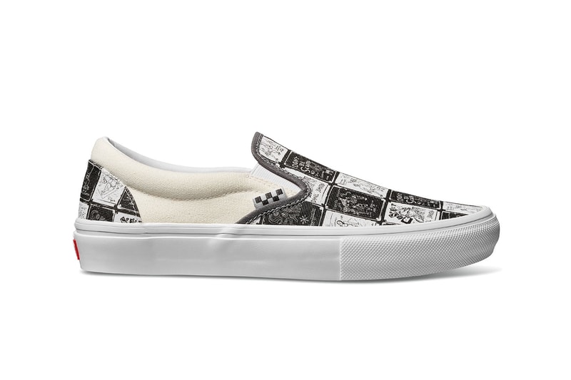 Vans Sk8 hi slip on authentic footwear collab checkerboard black white skull alien mental health awareness release info date price 